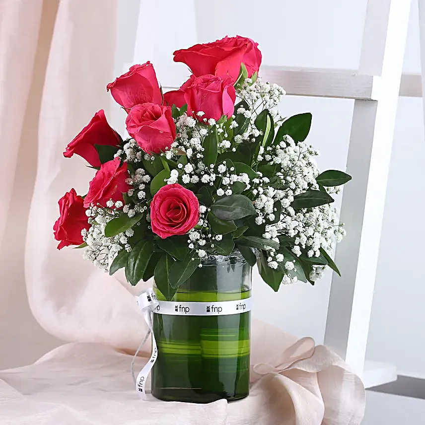 Alluring Roses Jar Arrangement