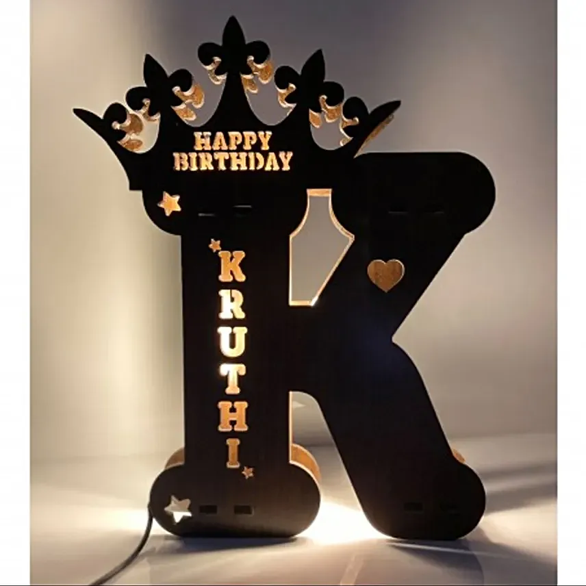 Online Single Alphabet Name Board