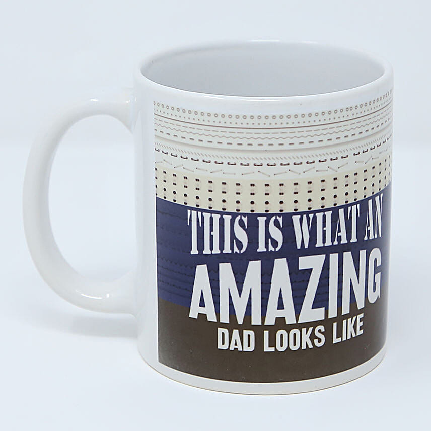 Amazing Dad White Ceramic Mug