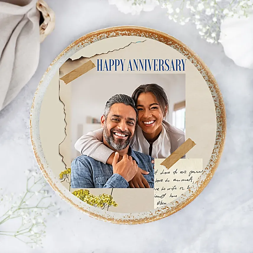 Anniversary Edition Vanilla Photo Cake Half Kg