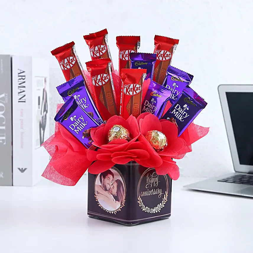 Anniversary Surprise Chocolate Bouquet