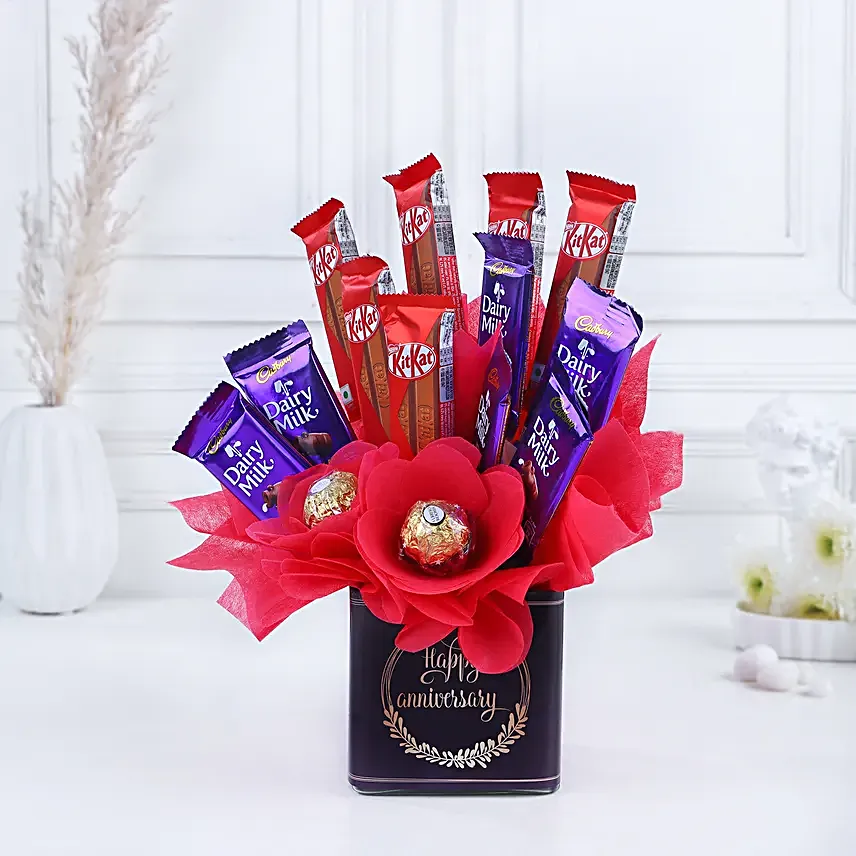 Anniversary Surprise Chocolate Bouquet
