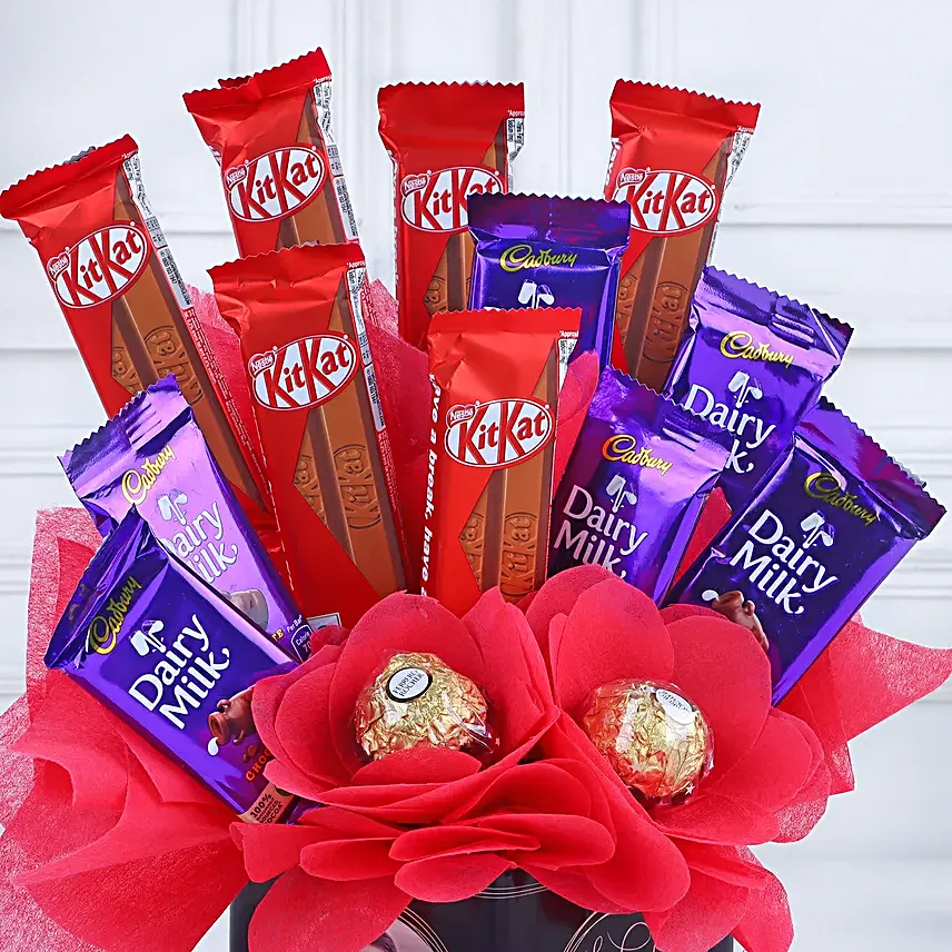 Anniversary Surprise Chocolate Bouquet