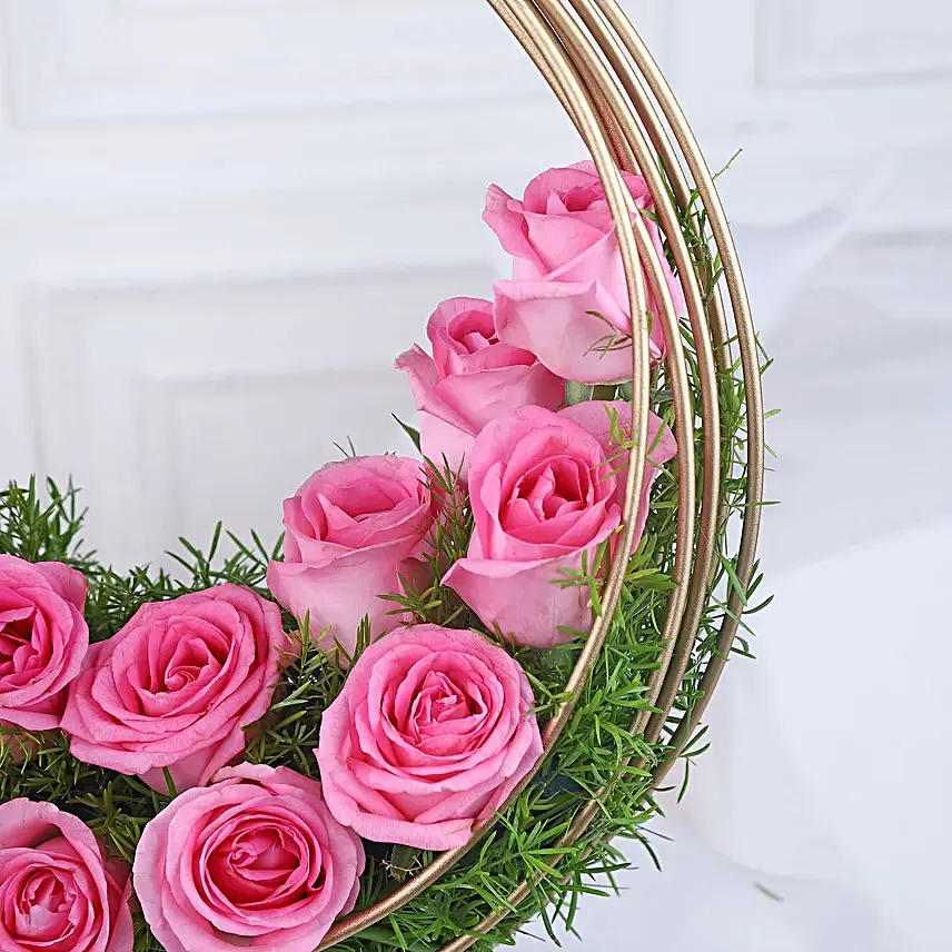 Aqua Blush Rose Crescent