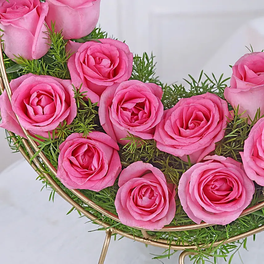 Aqua Blush Rose Crescent