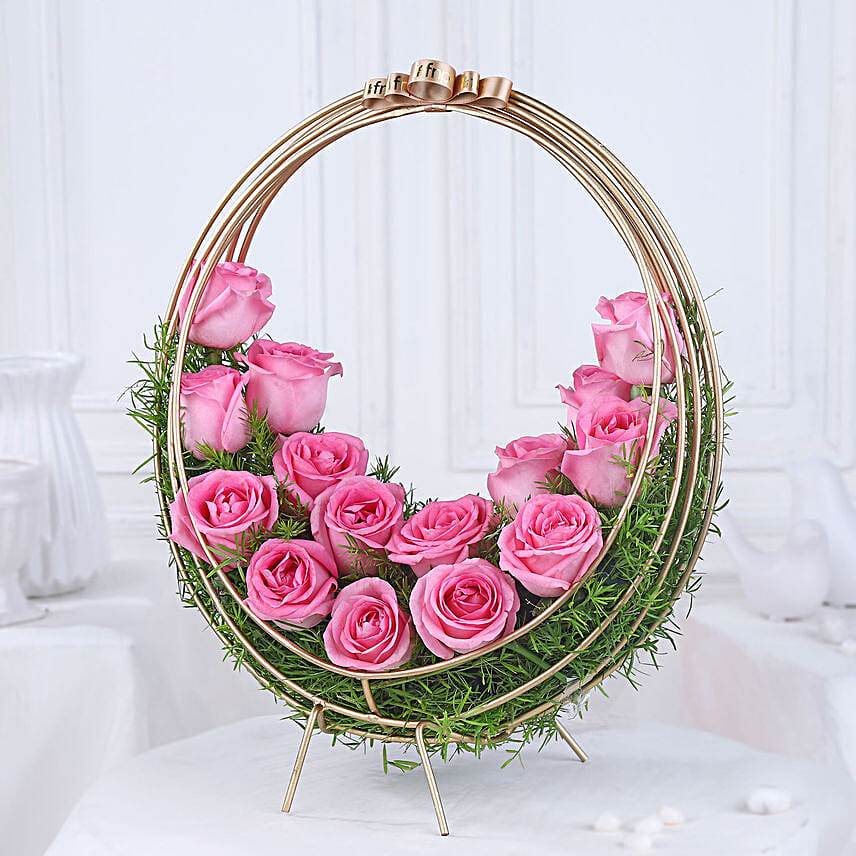 Aqua Blush Rose Crescent