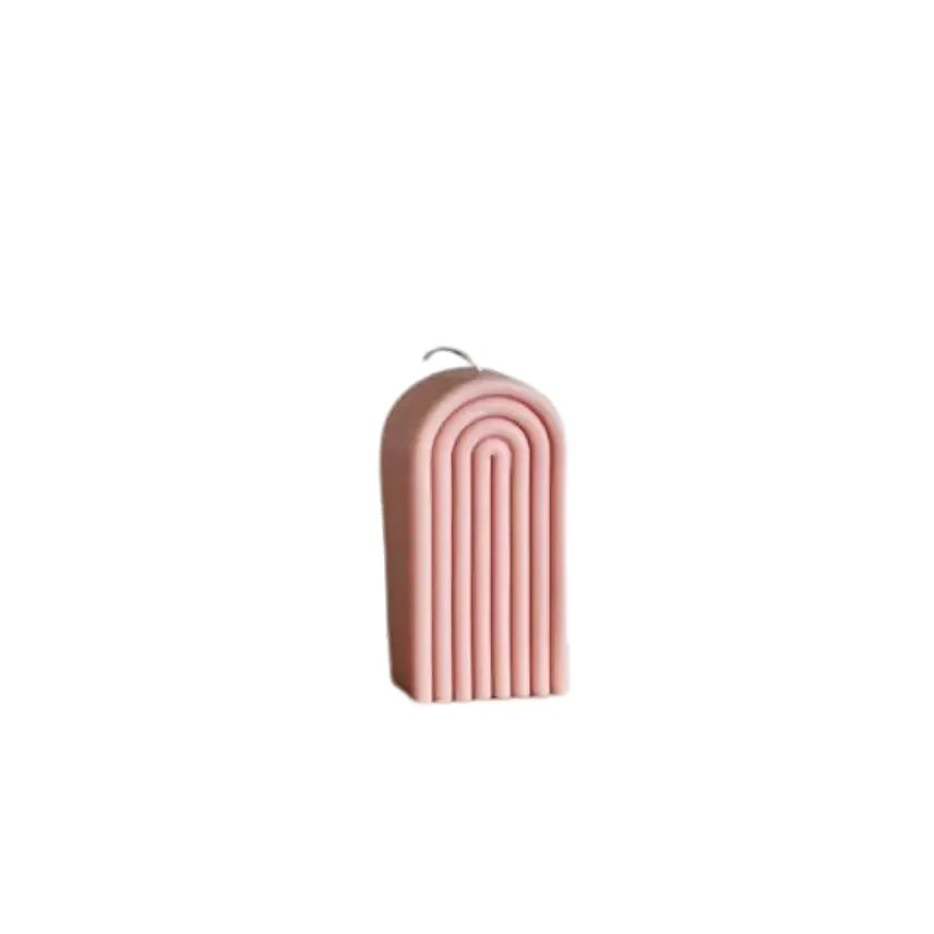 Arch Glow Decor Candle Pink
