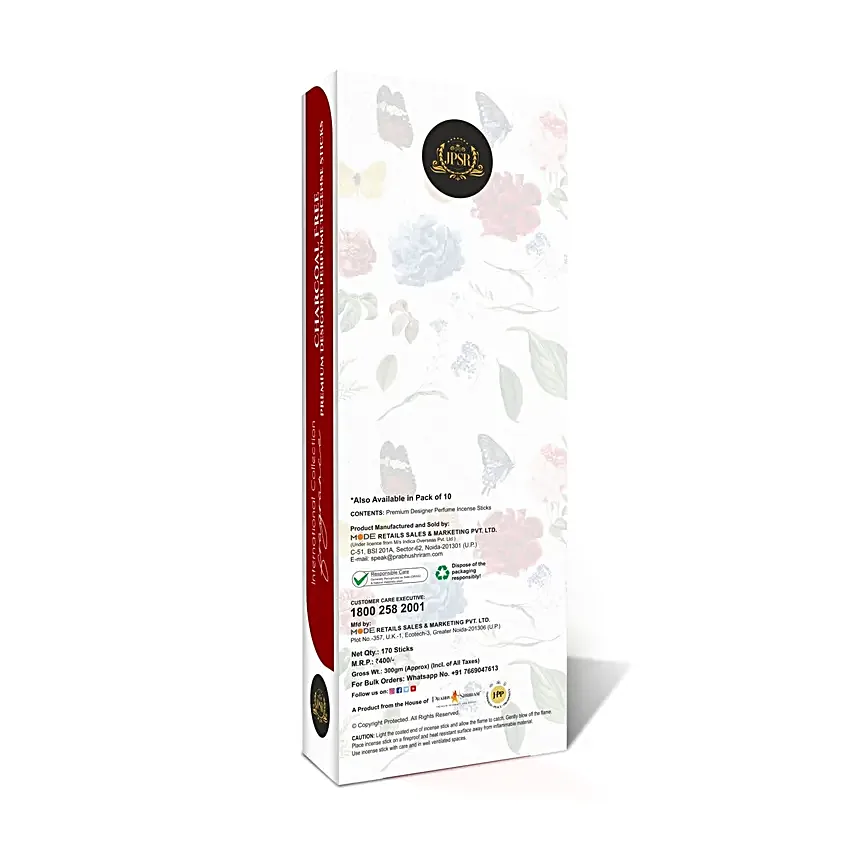Aromatic Embrace Premium Incense Sticks Box
