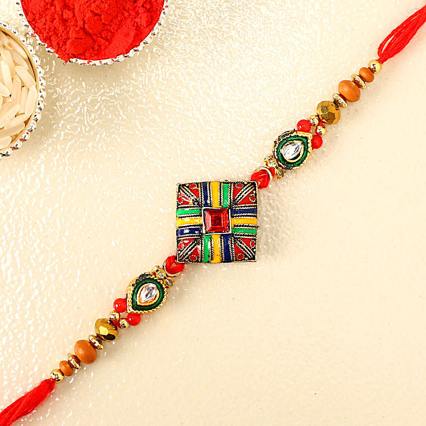 Artisanal Meenakari Rakhi