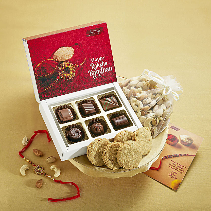 Artisanal Rakhi N Siblings Chocolate Delight