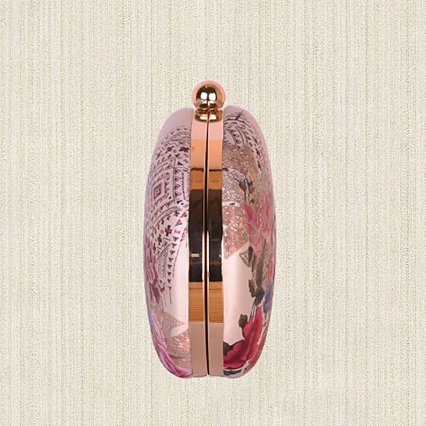 Artklim Blooming Birds Oval Clutch Bag