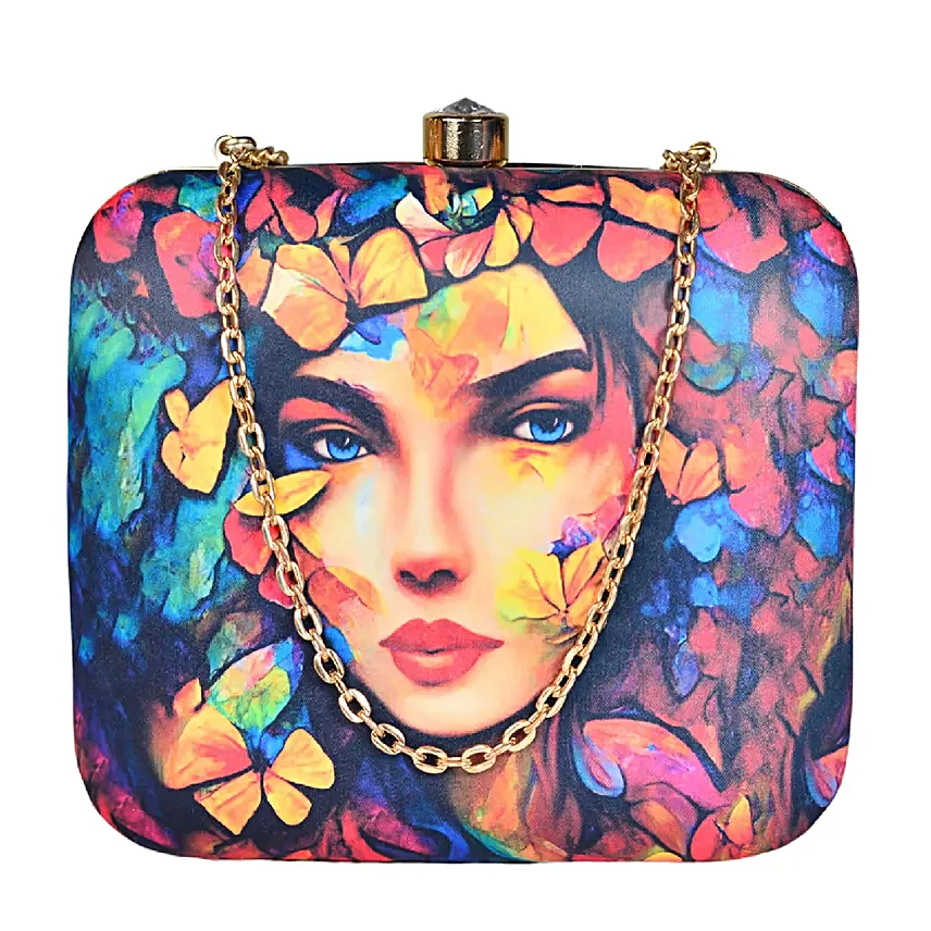 Artklim Butterfly Serenading Woman Clutch Bag