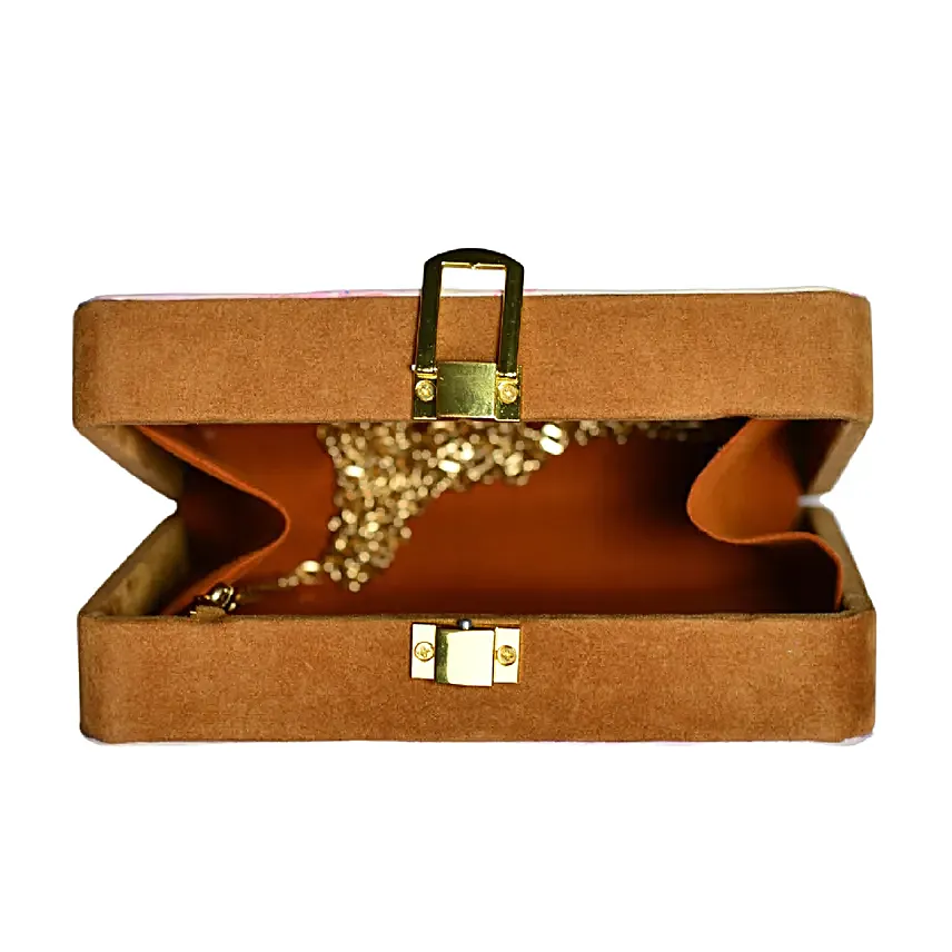 Artklim Exotic Elegance Lotus Blooms Clutch Bag