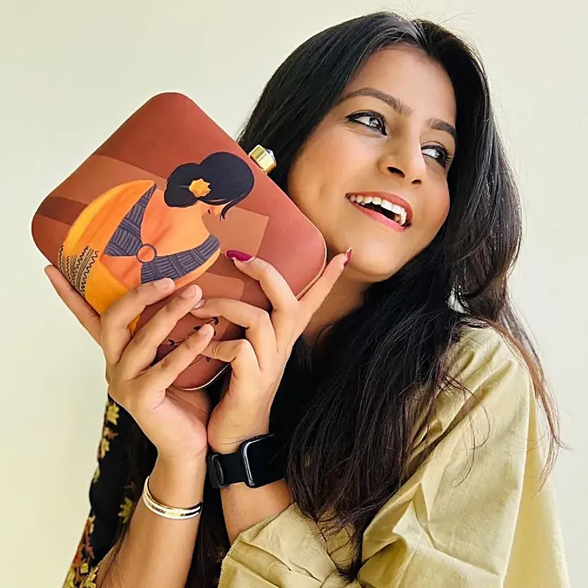 Artklim Indian Delicate Beauty Clutch Bag