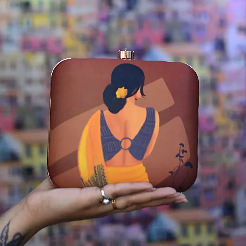 Artklim Indian Delicate Beauty Clutch Bag