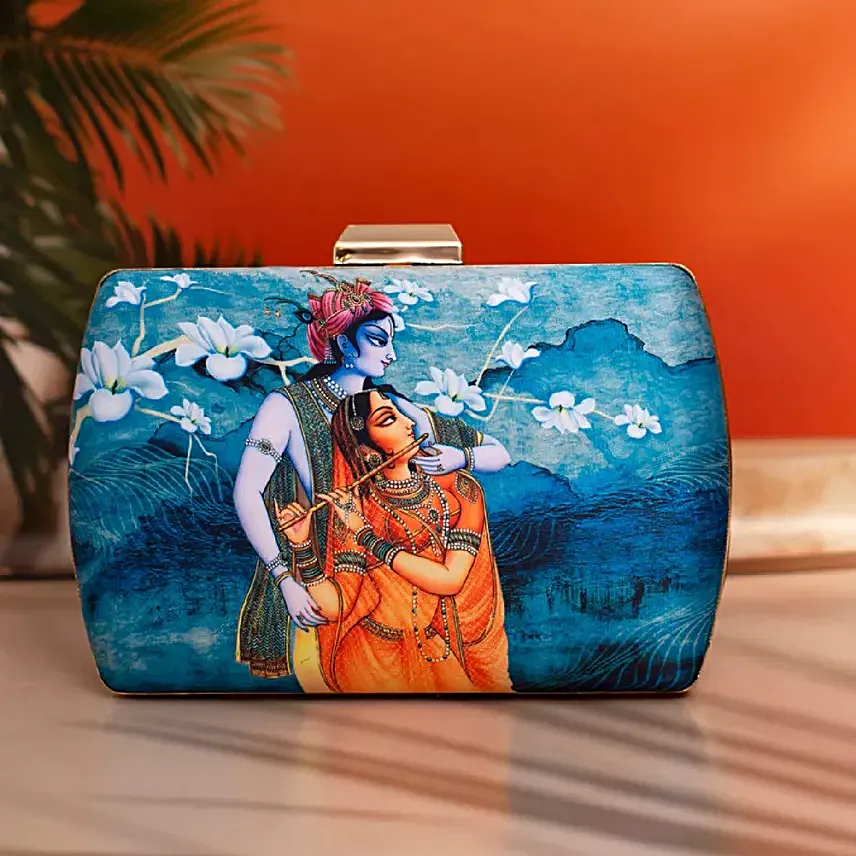 Artklim Majestic Radha Krishna Love Clutch Bag