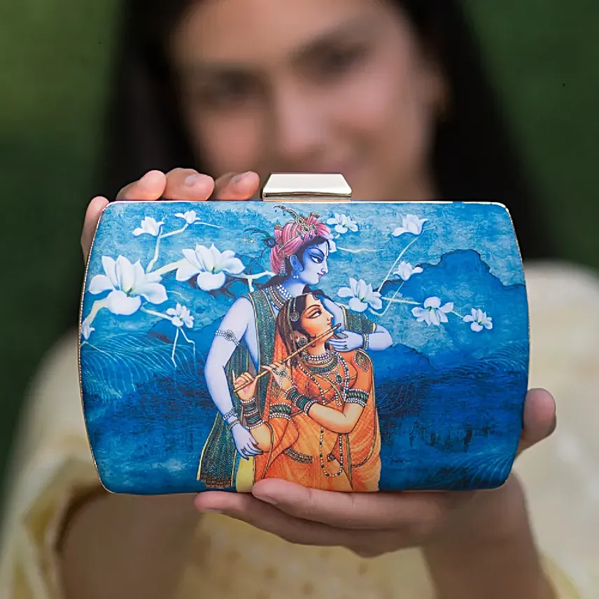 Artklim Majestic Radha Krishna Love Clutch Bag