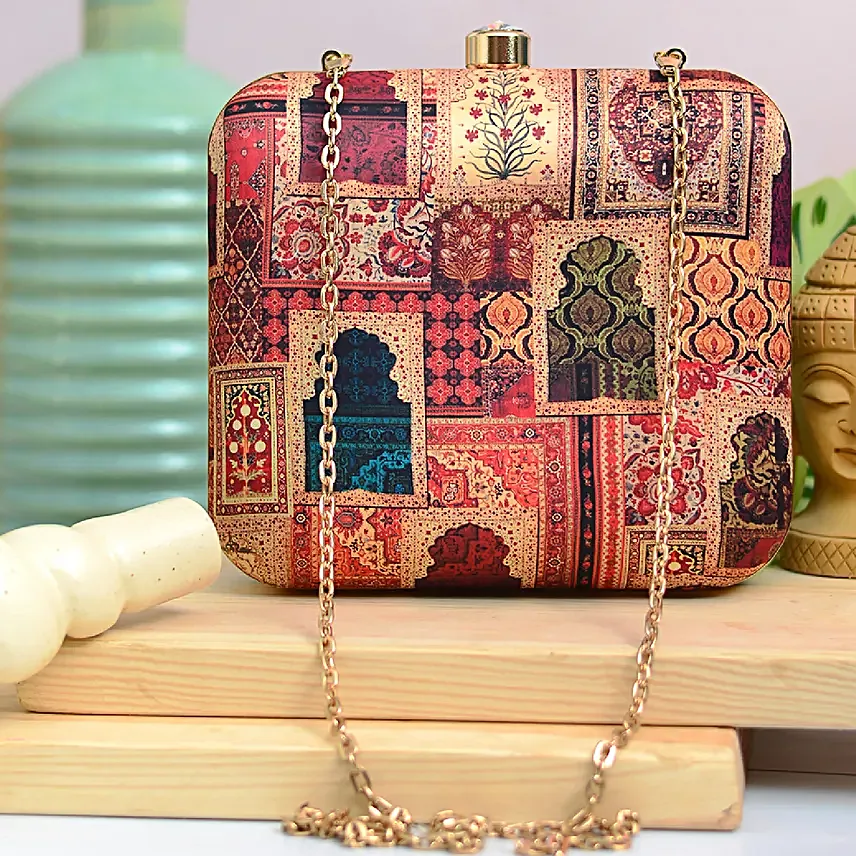 Artklim Mughal Style Doors Clutch Bag