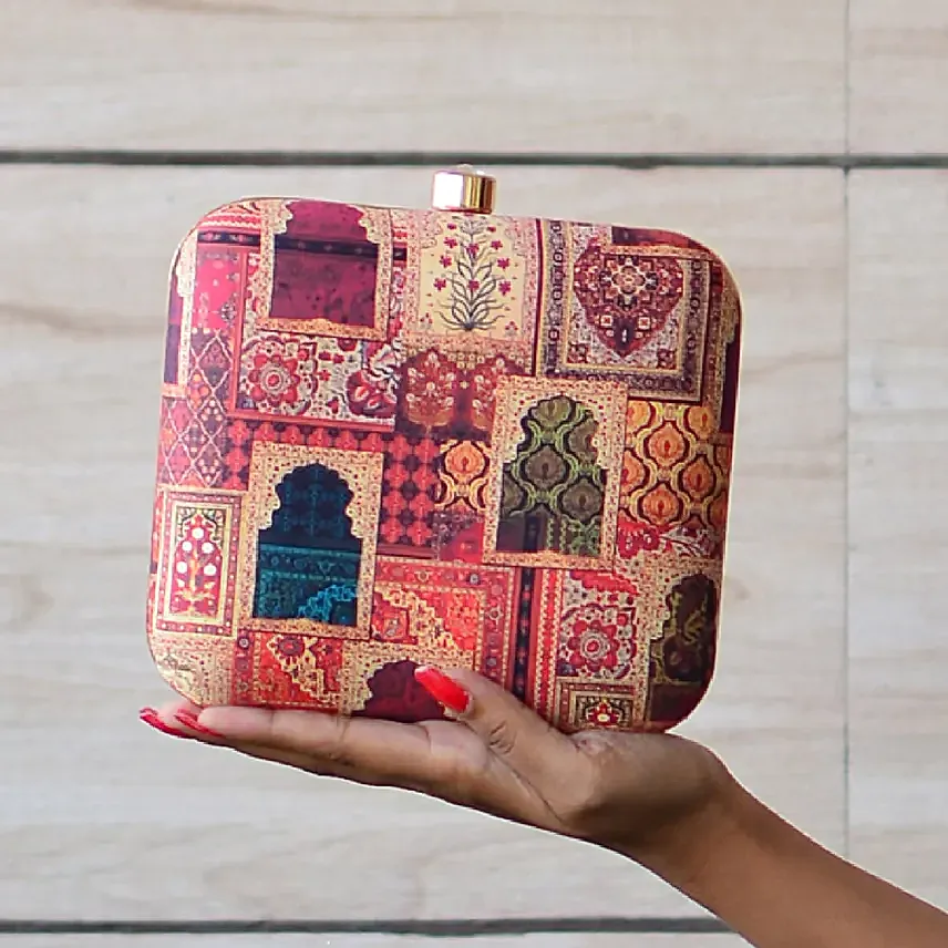 Artklim Mughal Style Doors Clutch Bag