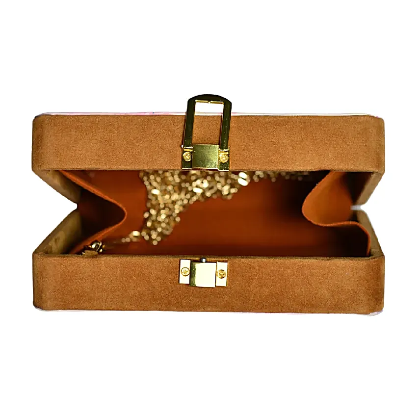 Artklim Pink Floral Hues Clutch Bag