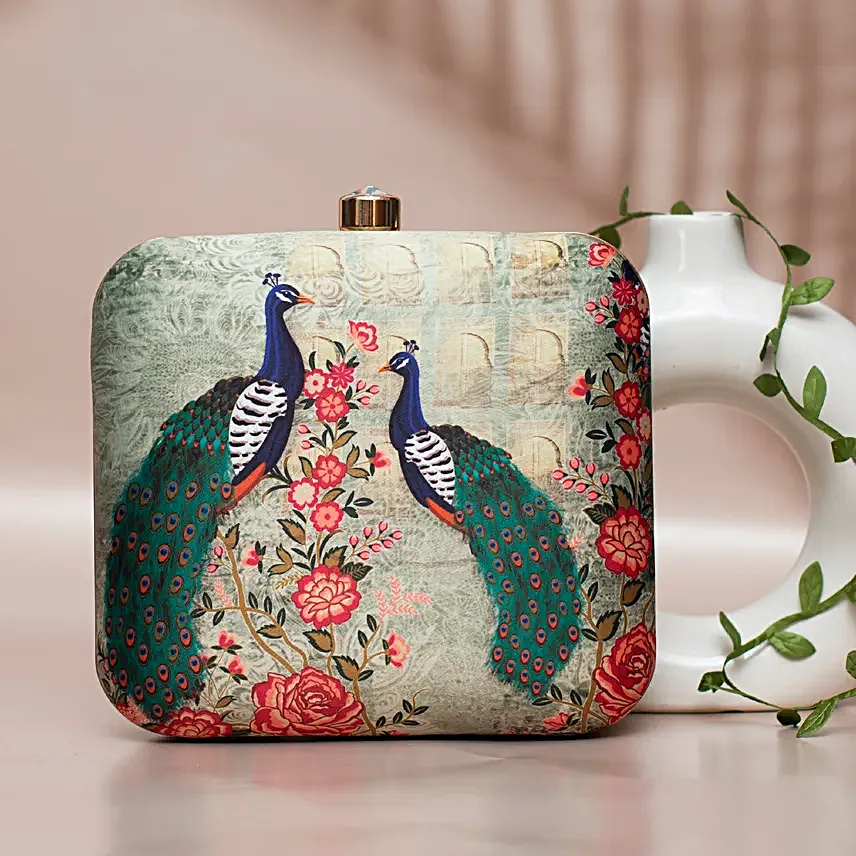 Artklim Royalty of Peacock Clutch Bag
