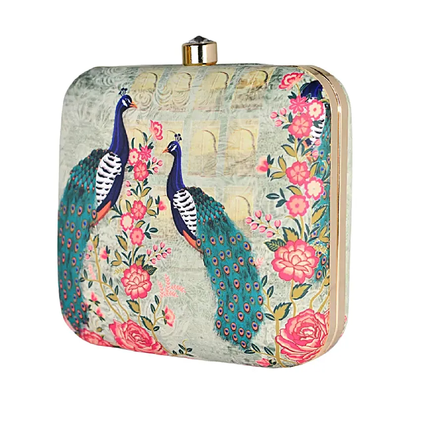 Artklim Royalty of Peacock Clutch Bag