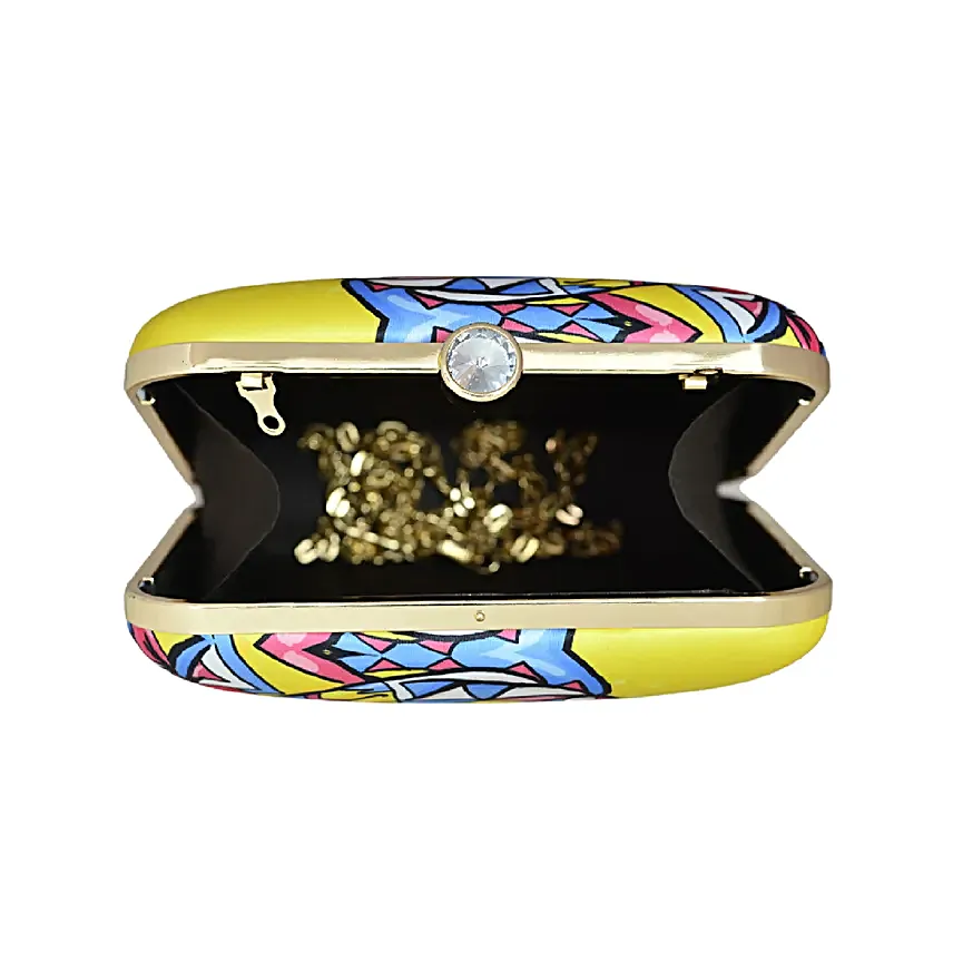 Artklim Vibrant Pop Art Woman Clutch Bag