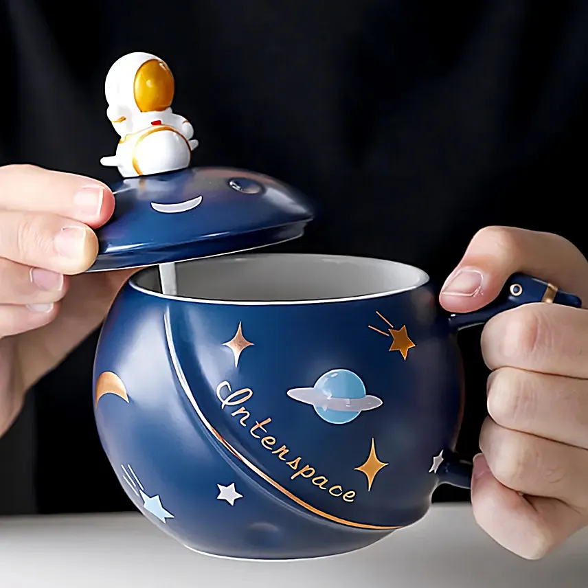 Astronaut Space Mug Blue