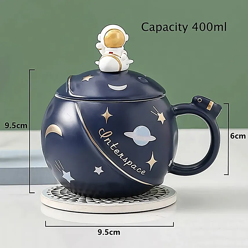 Astronaut Space Mug Blue
