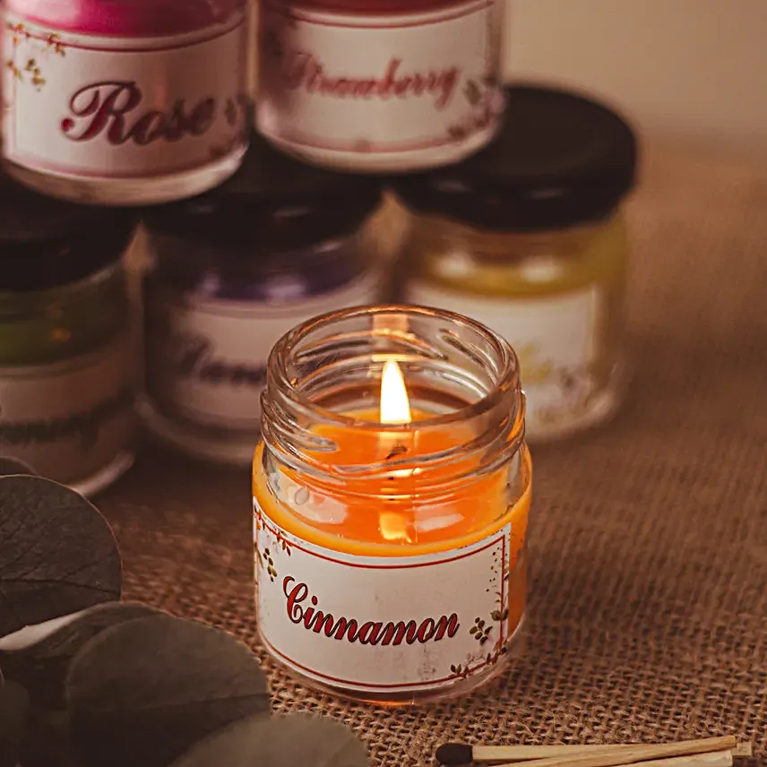 AuraDecor Sweet Scented Candle Jar Gift Set