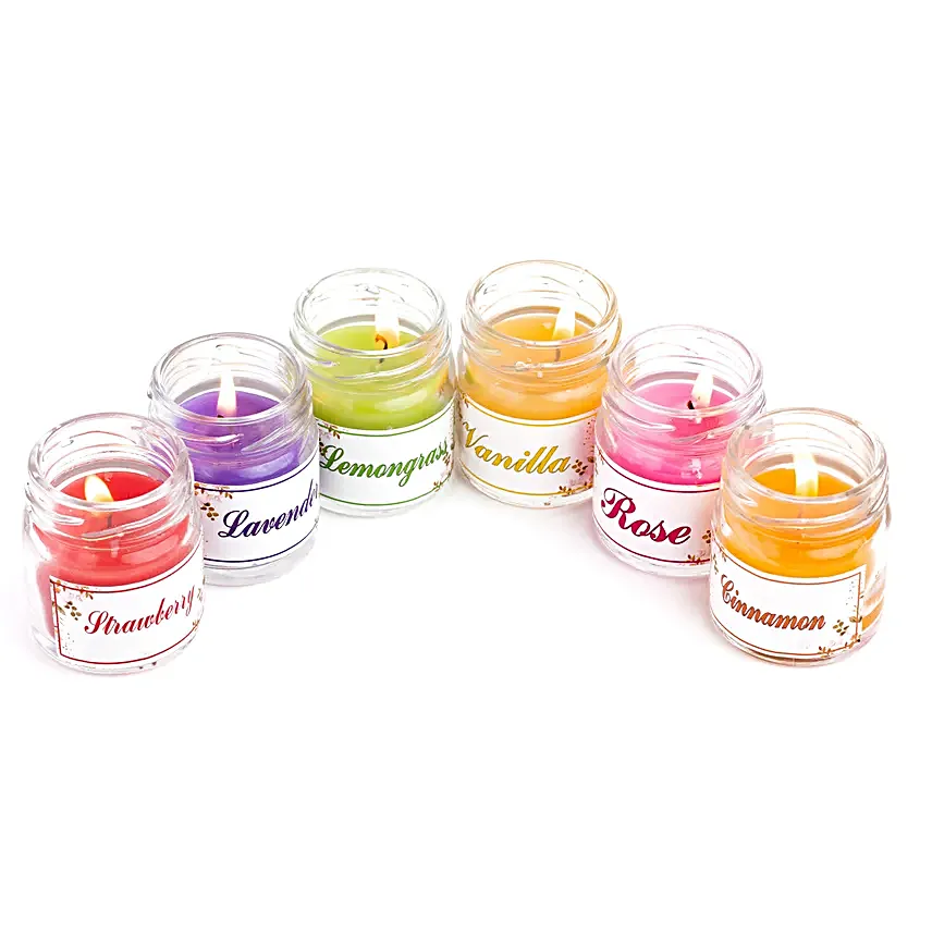 AuraDecor Sweet Scented Candle Jar Gift Set