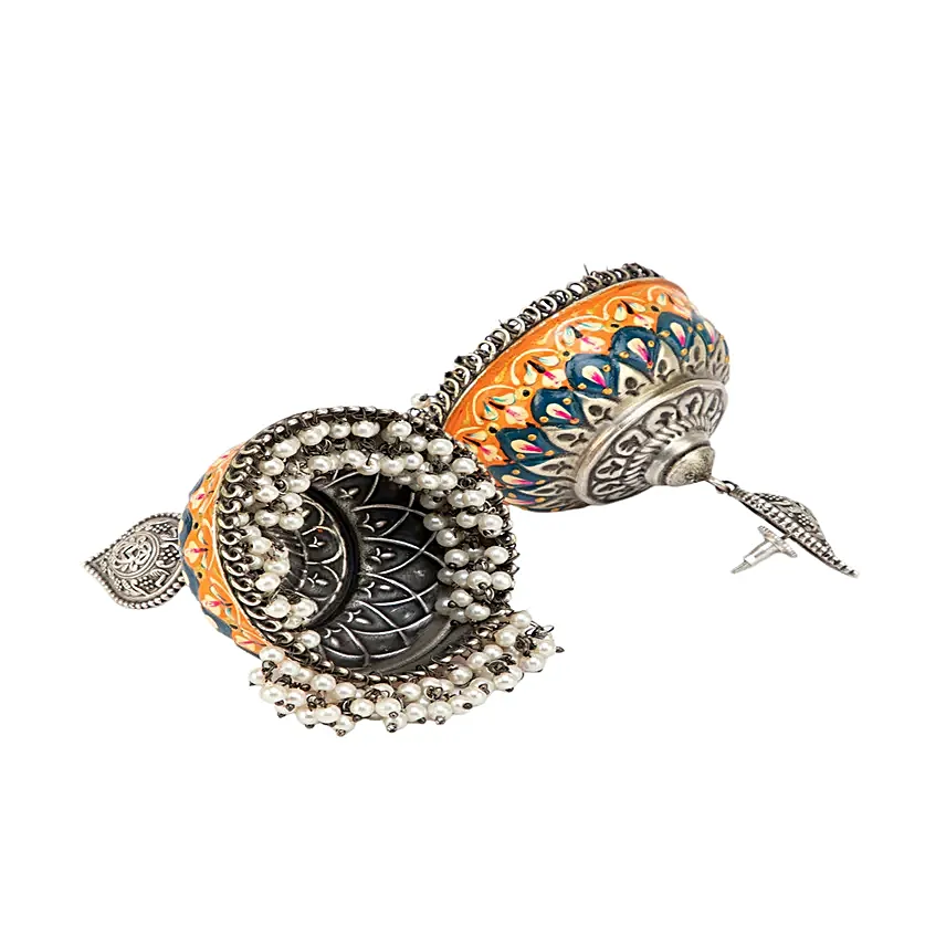 Aurora Silver Jhumka
