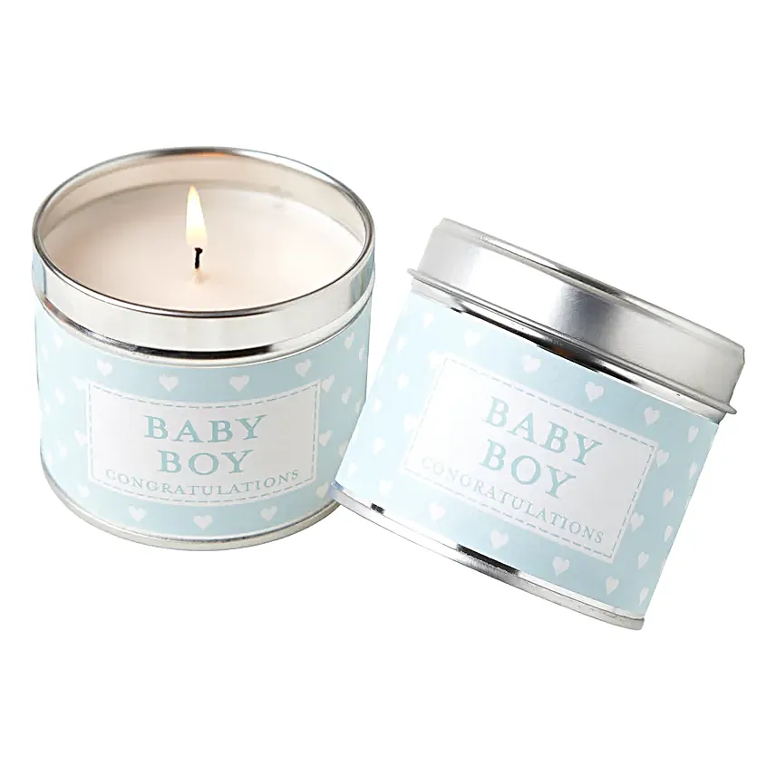 Baby Boy WIshes Jar Candle