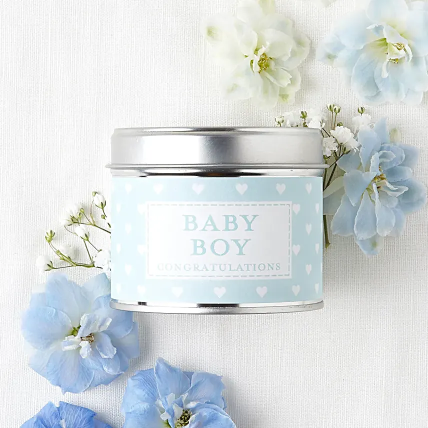 Baby Boy WIshes Jar Candle