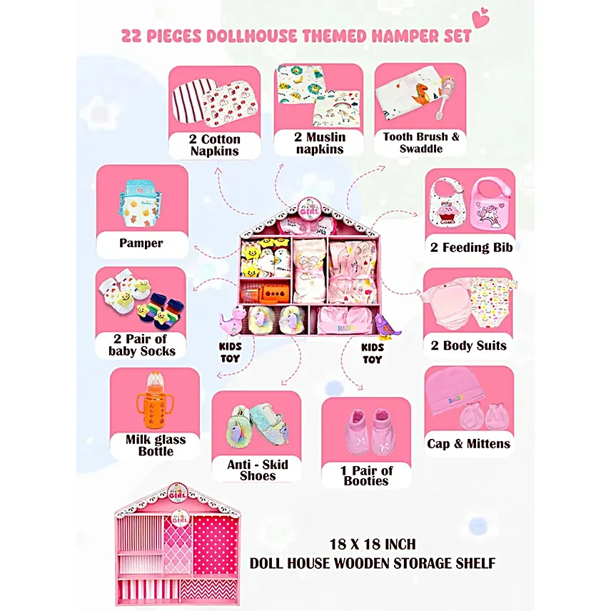 Baby Girl Nautical House Gift Hamper