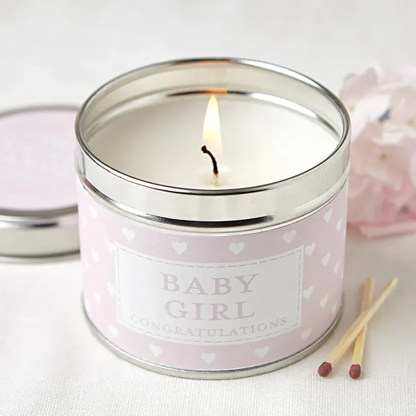 Baby Girl WIshes Jar Candle
