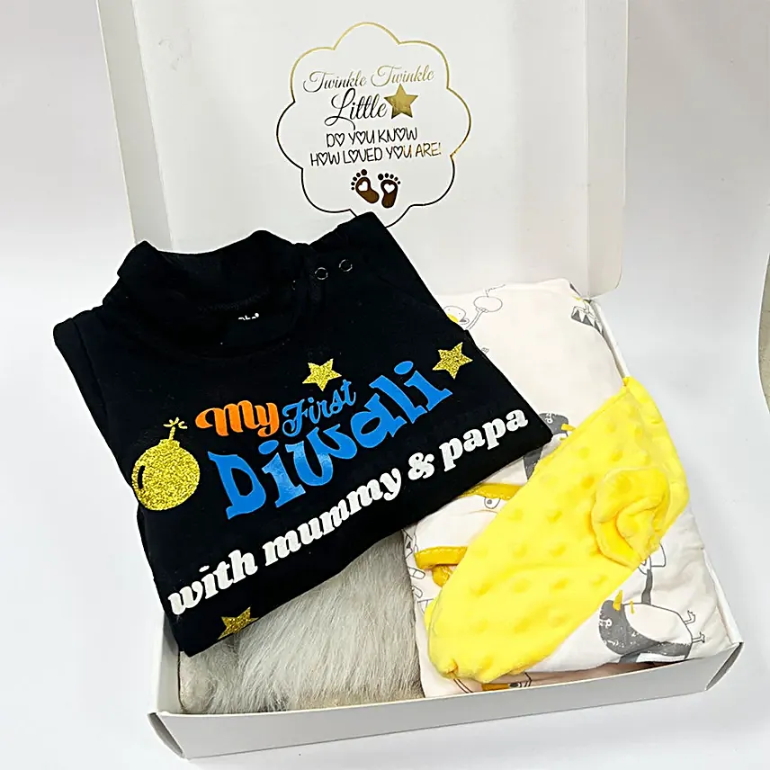 Babyrobe My First Diwali Baby Gift Box