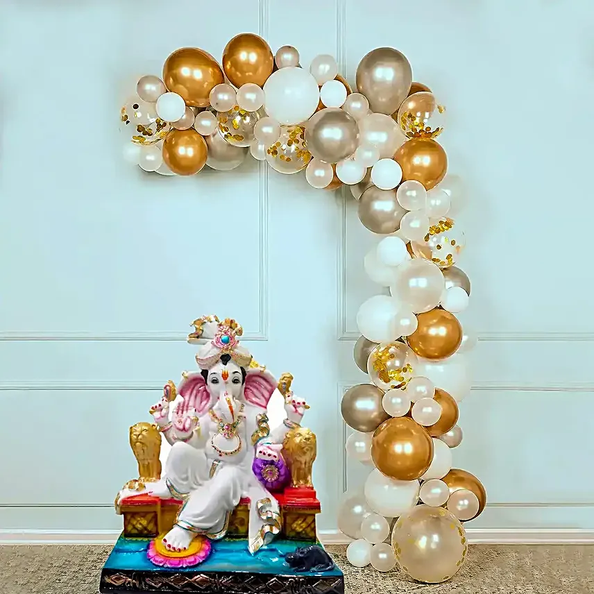 Balloon Setup Puja Celebration