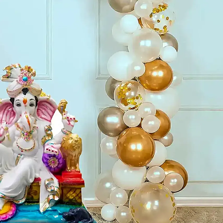 Balloon Setup Puja Celebration