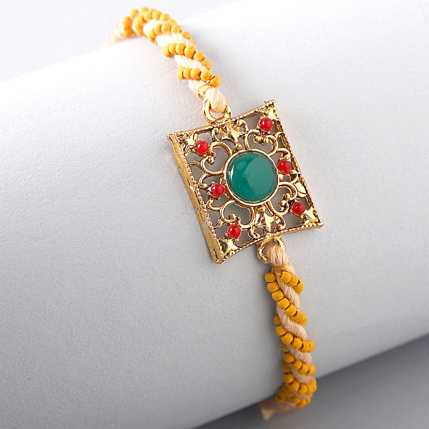 Ethnic American Diamond Rakhi