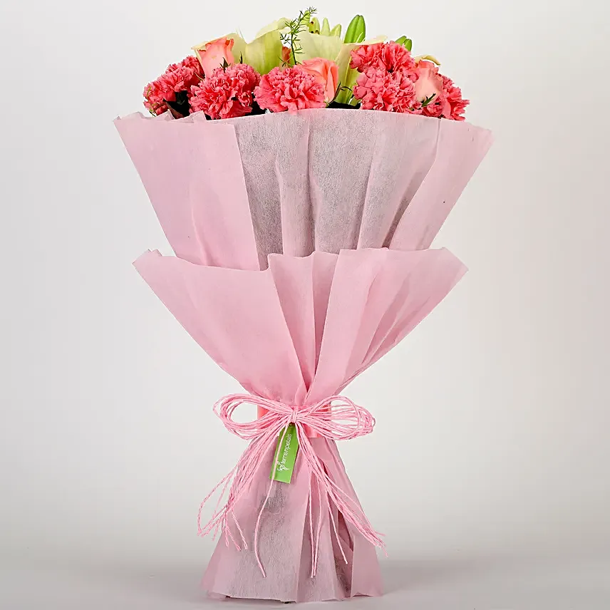 Beautiful Pink Carnation Bouquet