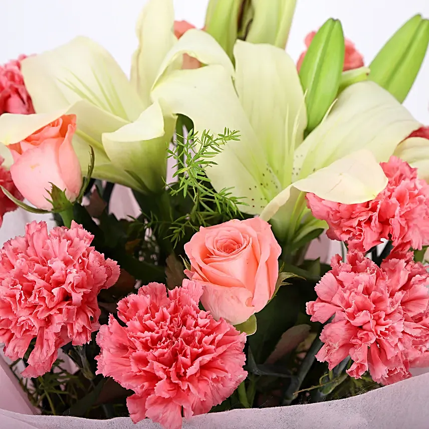 Beautiful Pink Carnation Bouquet