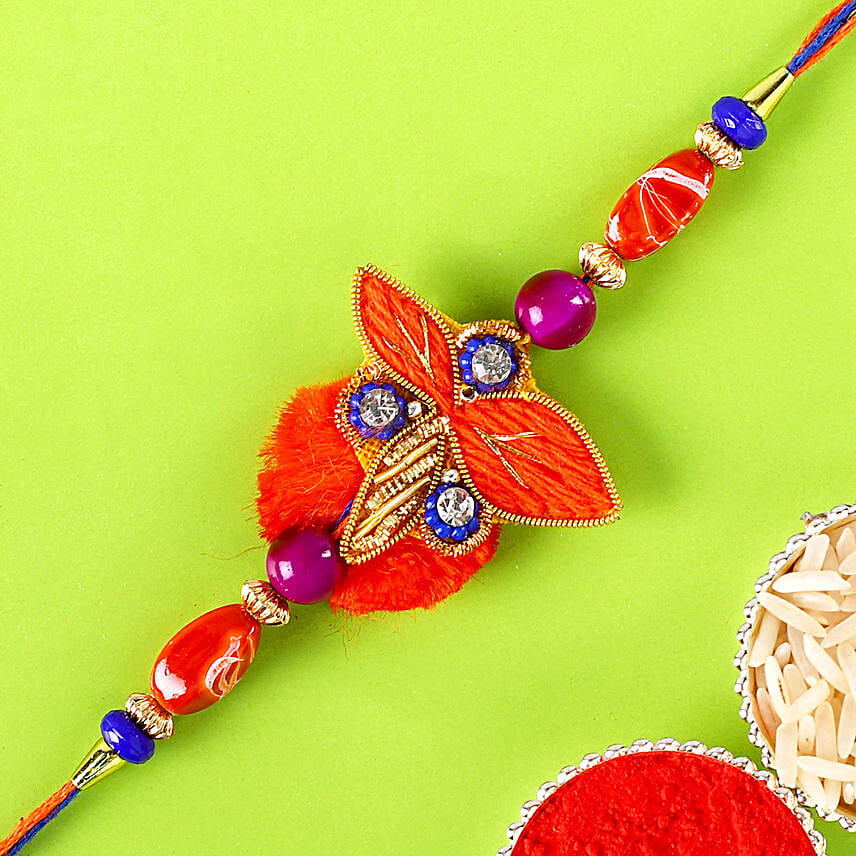 Traditional Zardosi Rakhi
