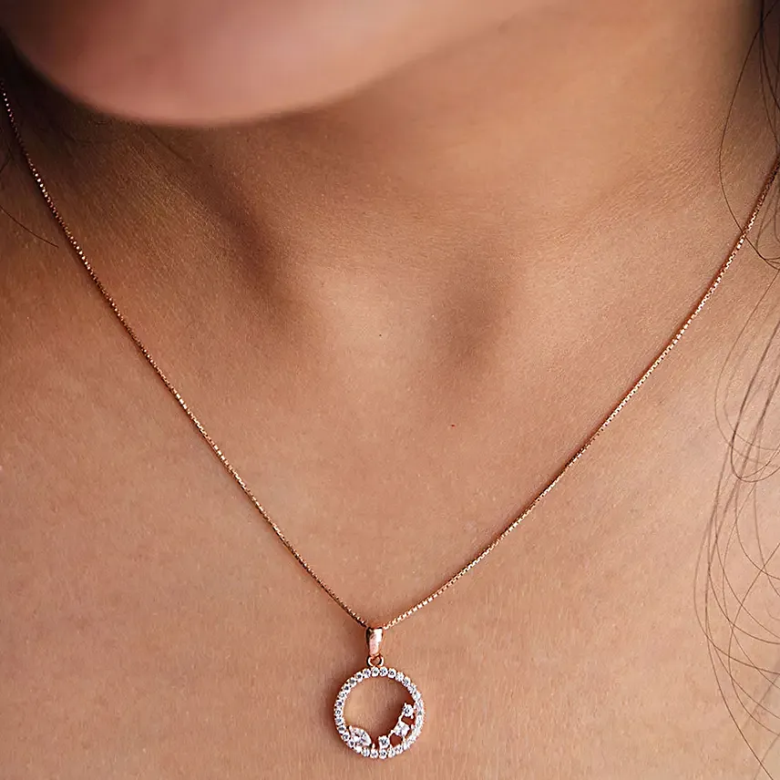 Beauty Blossoms 925 Silver Necklace Set