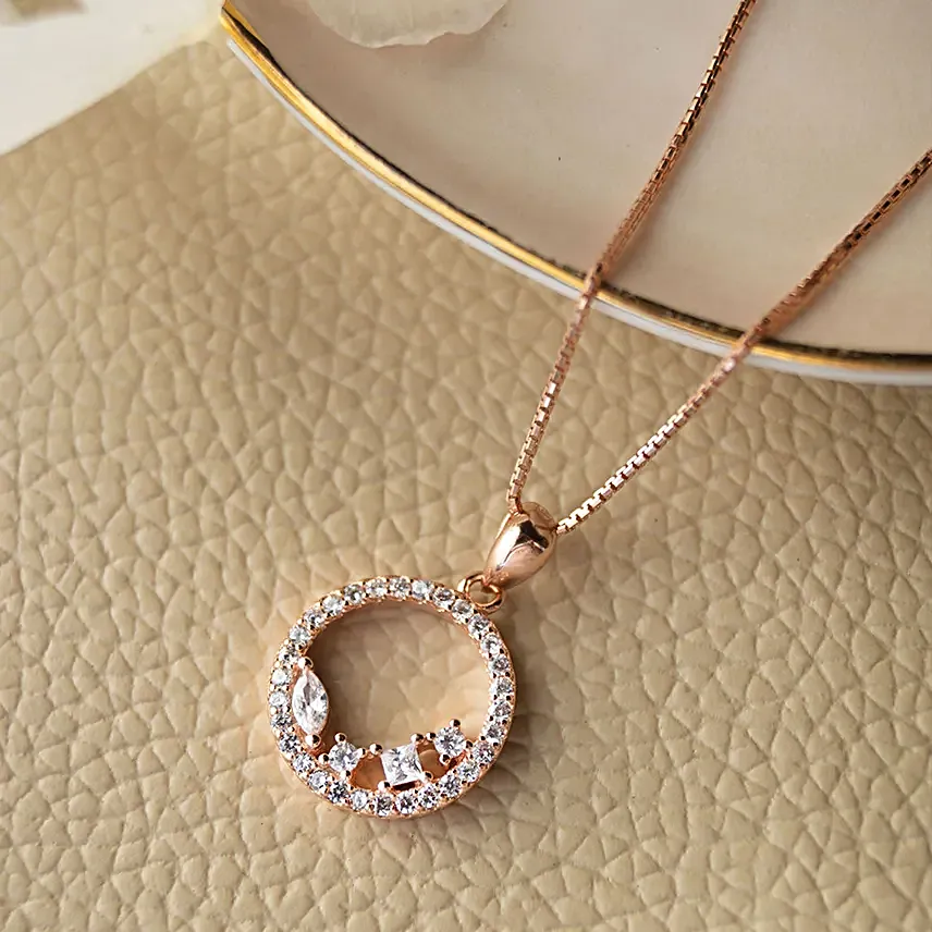 Beauty Blossoms 925 Silver Necklace Set