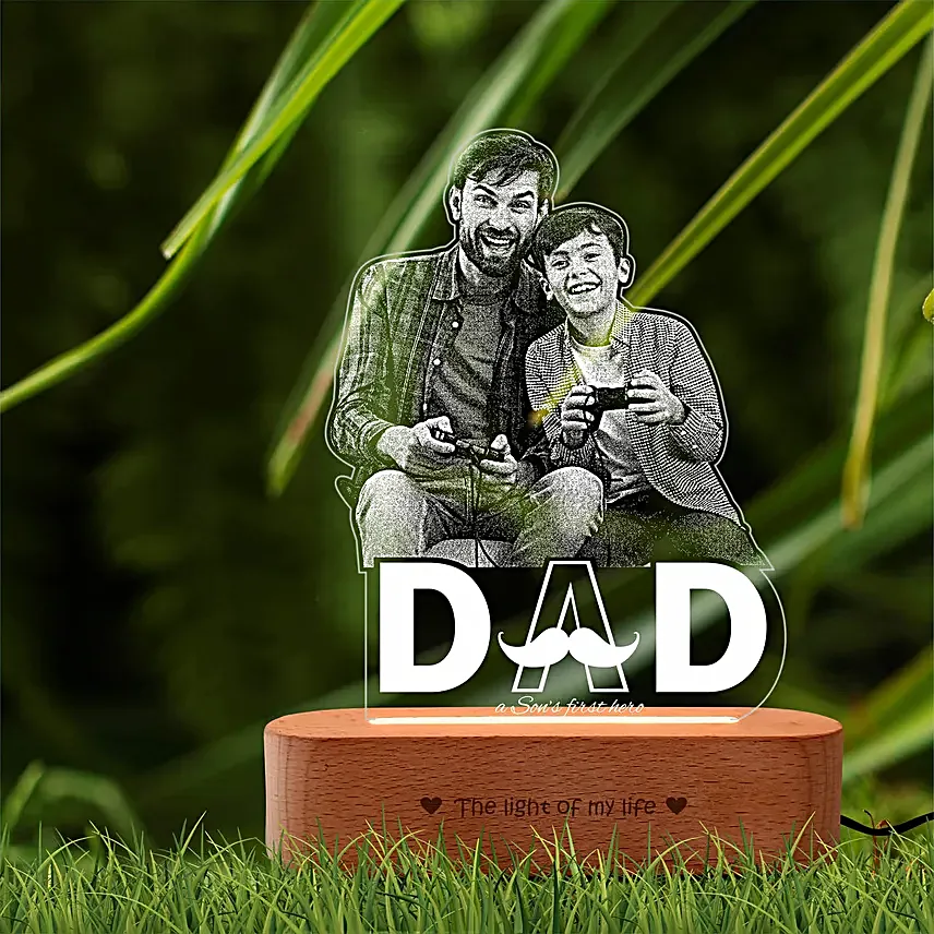 Best Friend Dad Photo Lamp