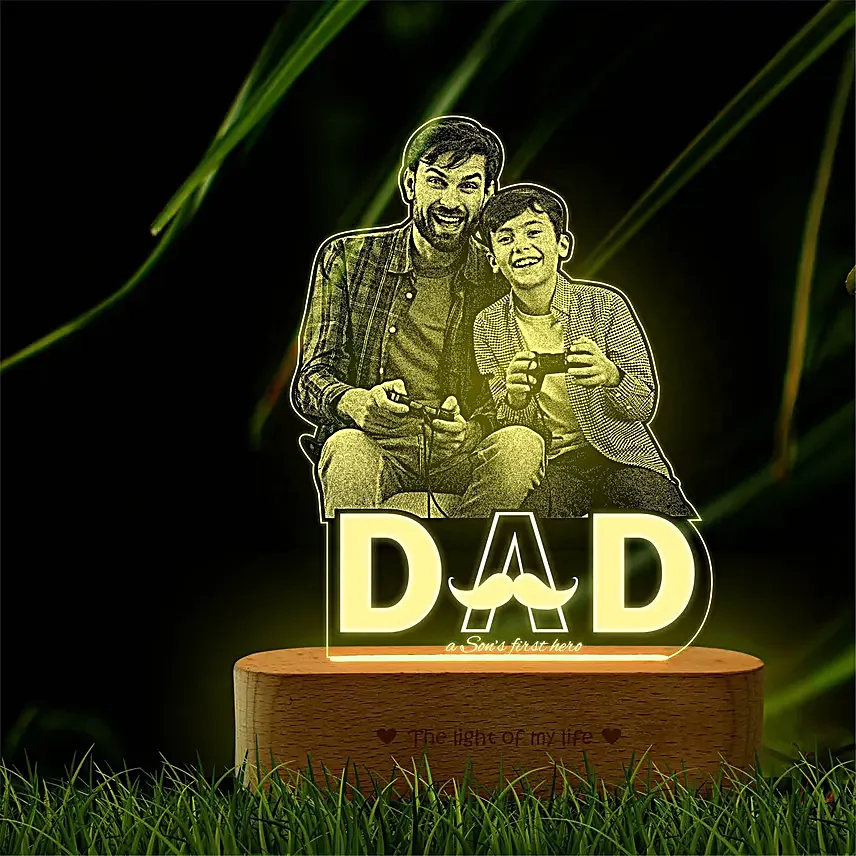 Best Friend Dad Photo Lamp