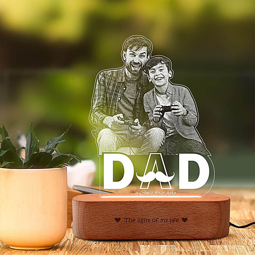 Best Friend Dad Photo Lamp