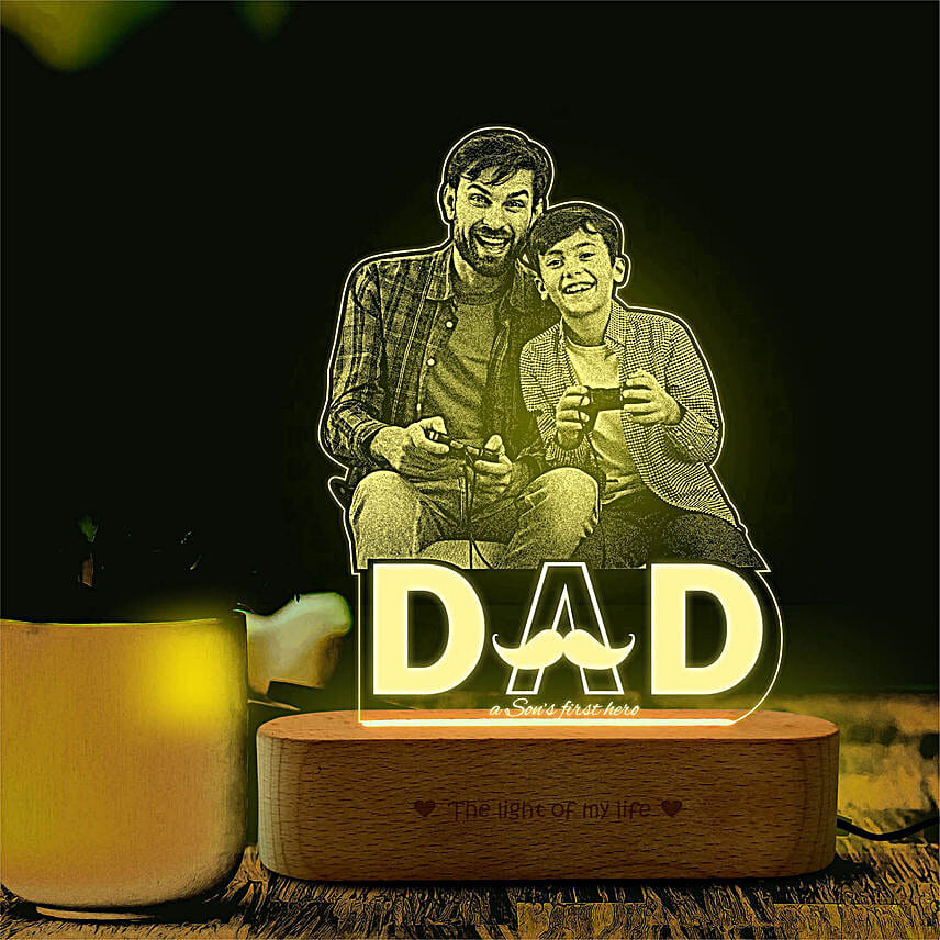 Best Friend Dad Photo Lamp