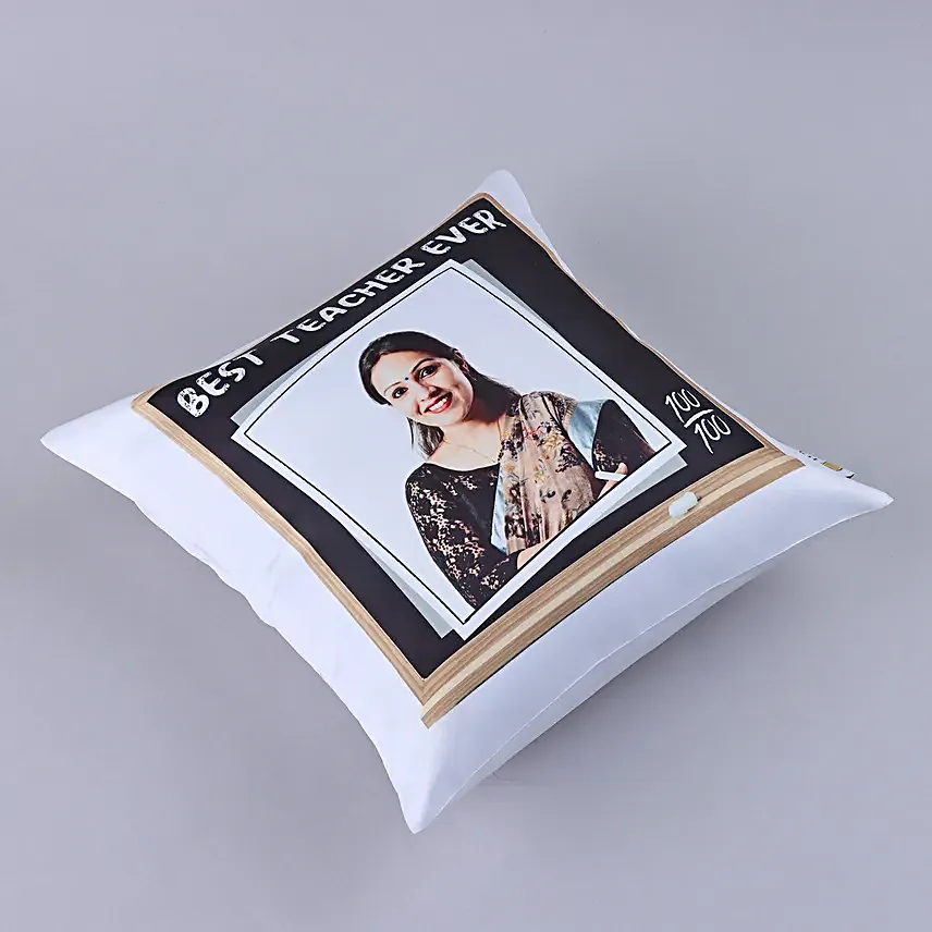 Best Teacher Ever Personalised Cushion